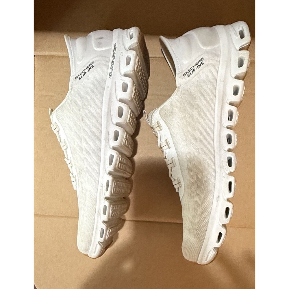 Skechers Hands Free Slip-Ins Women’s Glide Step Tranquility White Size 7.5 - Picture 6 of 7